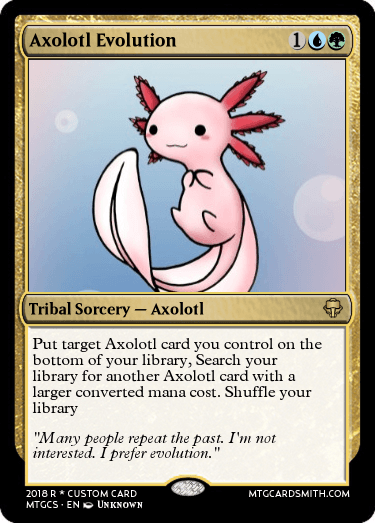 Axolotl Evolution by pjbear2005 | MTG Cardsmith