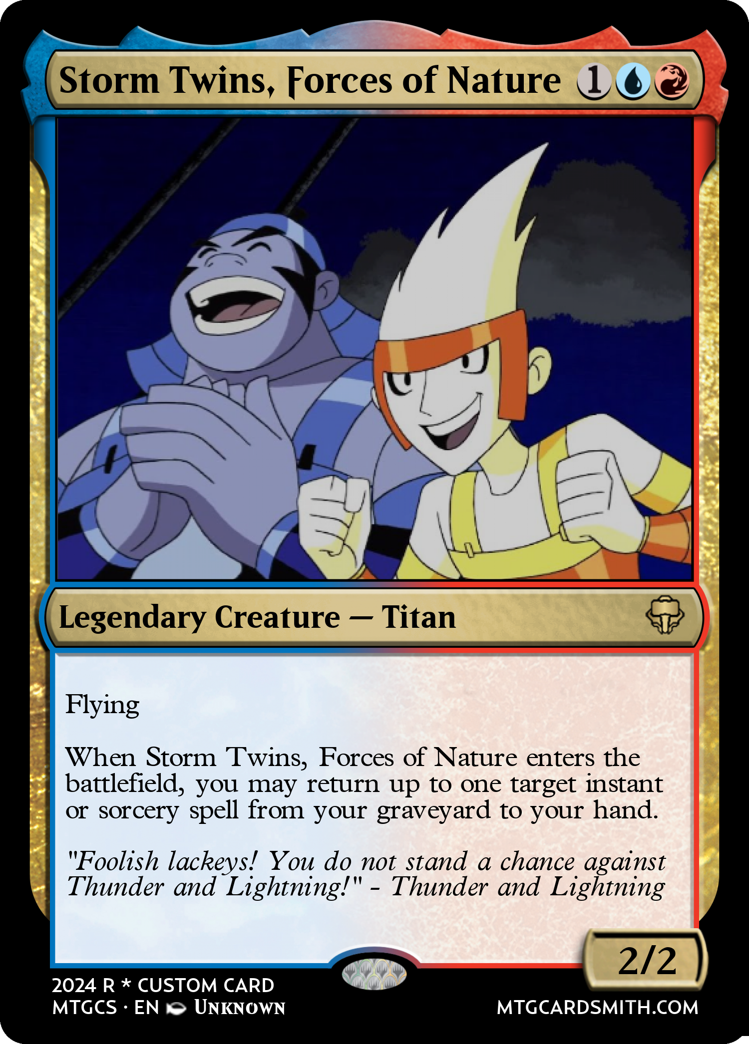 Storm Twins, Forces of Nature by stewy2295 | MTG Cardsmith